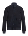 Exte Man Jacket Midnight Blue Size 38 Polyester, Cotton