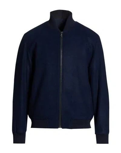 Exte Man Jacket Midnight Blue Size 44 Wool