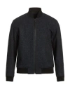 Exte Man Jacket Midnight Blue Size 44 Wool In Black