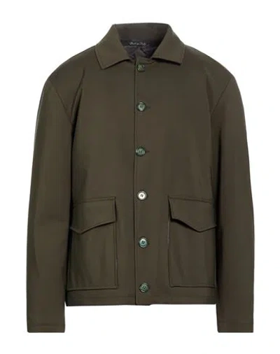 Exte Man Jacket Military Green Size 44 Cotton, Nylon, Elastane