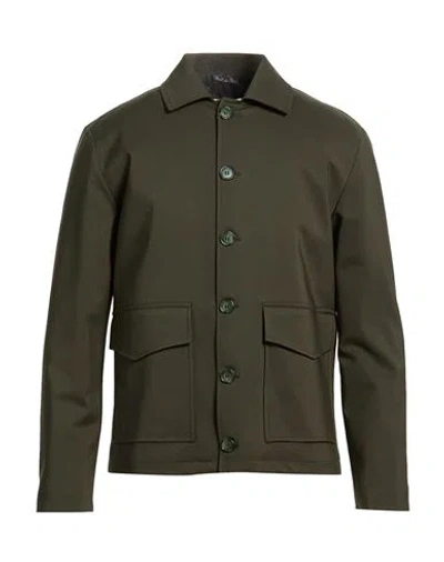 Exte Man Jacket Military Green Size 46 Cotton, Nylon, Elastane