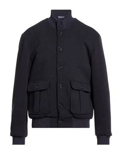 EXTE EXTE MAN JACKET NAVY SIZE 44 COTTON, POLYESTER