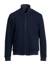 Exte Man Jacket Black Size 42 Polyester, Viscose, Wool In Blue