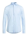 Exte Man Shirt Light Blue Size 15 ¾ Cotton, Elastane