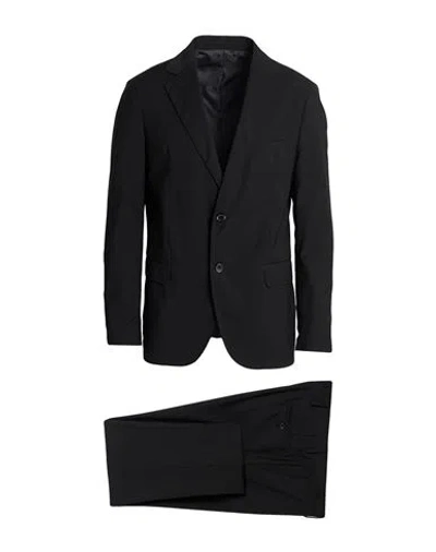Exte Man Suit Black Size 42 Wool