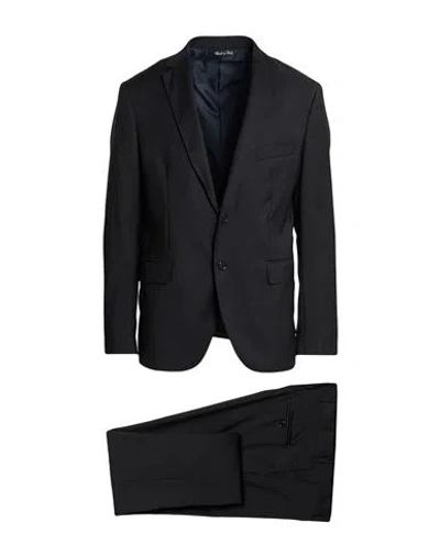 Exte Man Suit Black Size 44 Wool