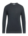 Exte Man Sweater Charcoal Size L Merino Wool In Grey