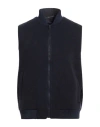 Exte Man Vest Navy Size 46 Polyester, Viscose, Elastane In Blue