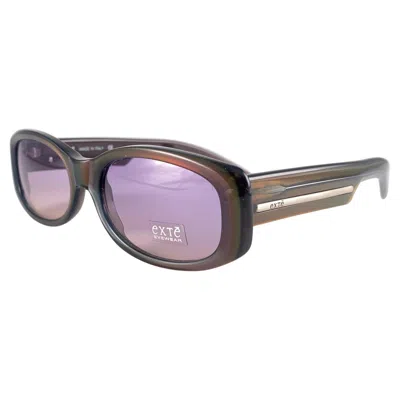 Pre-owned Exte Vintage  Ex10 Sleek Medium Burgundy Sunglasses 2001 Italy In Red