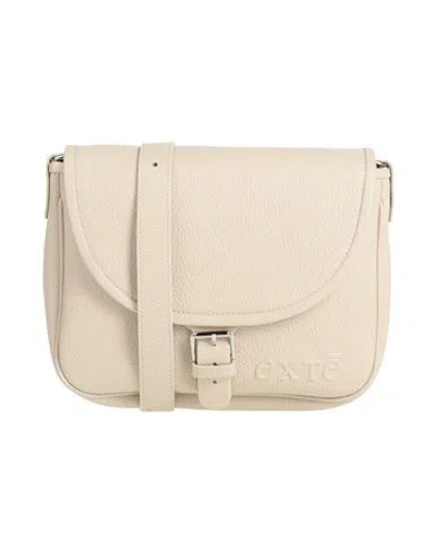 Exte Woman Cross-body Bag Beige Size - Leather In Red