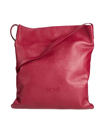 Exte Woman Cross-body Bag Brick Size - Leather In Red