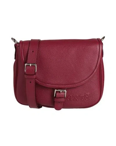 Exte Woman Cross-body Bag Brick Size - Leather In Red