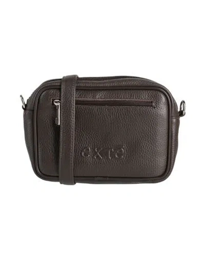 Exte Woman Cross-body Bag Dark Brown Size - Leather