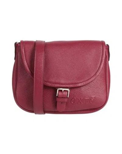 Exte Woman Cross-body Bag Garnet Size - Leather In Red
