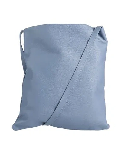 Exte Woman Cross-body Bag Slate Blue Size - Leather