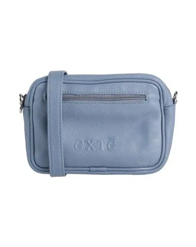 Exte Woman Cross-body Bag Slate Blue Size - Leather