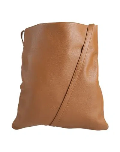 Exte Woman Cross-body Bag Tan Size - Leather In Brown