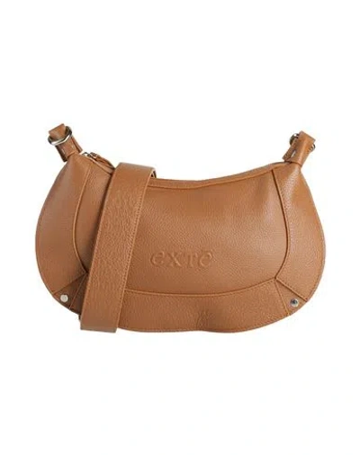 Exte Woman Cross-body Bag Tan Size - Leather In Brown