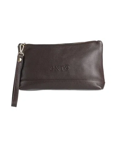 Exte Woman Handbag Dark Brown Size - Leather