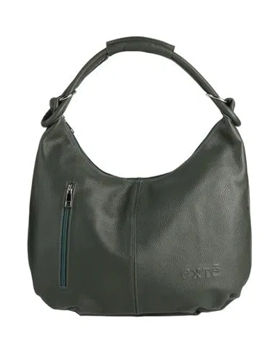 Exte Woman Handbag Dark Green Size - Leather