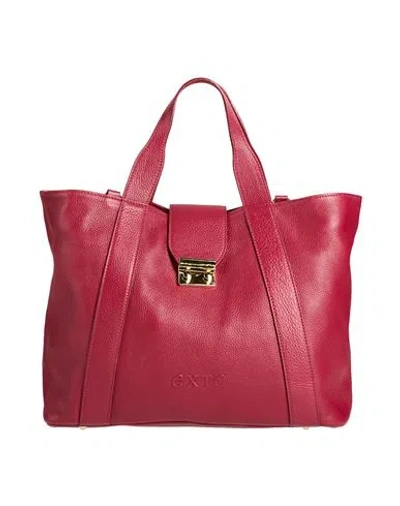Exte Woman Handbag Garnet Size - Leather In Red