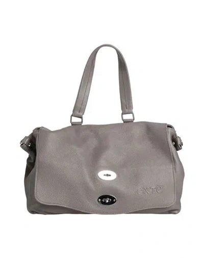 Exte Woman Handbag Grey Size - Leather In Gray