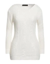 Exte Woman Sweater Cream Size L/xl Acrylic, Wool In White