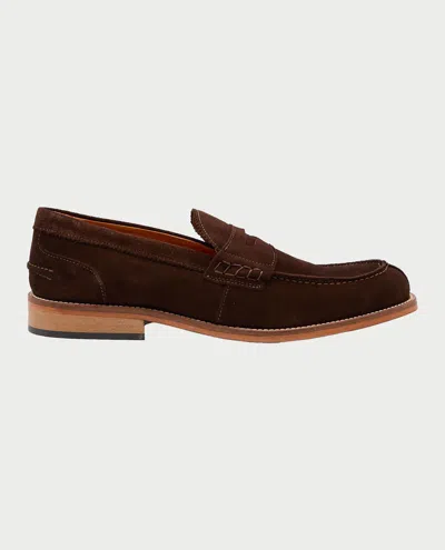 Exton Man Loafers Chocolate Brown Size 12 Leather