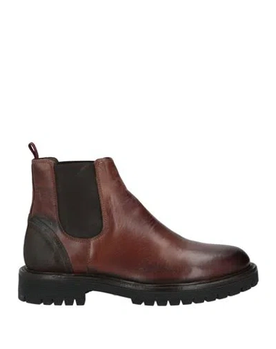 Exton Man Ankle Boots Brown Size 10 Leather