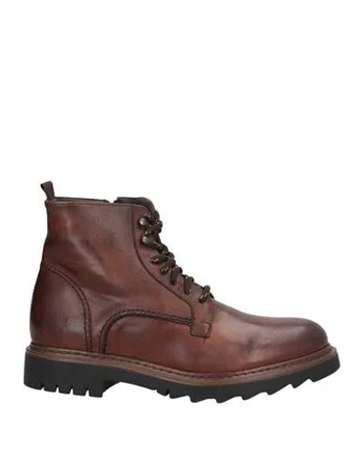 Exton Man Ankle Boots Brown Size 8 Leather