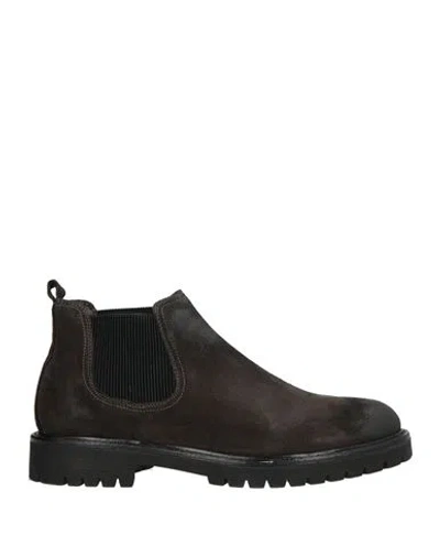 Exton Man Ankle Boots Charcoal Size 12 Soft Leather