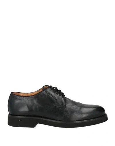 Exton Man Lace-up Shoes Black Size 9 Soft Leather