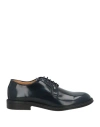 Exton Man Lace-up Shoes Midnight Blue Size 8 Leather In Blue