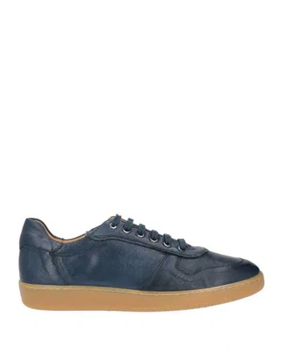 Exton Man Lace-up Shoes Navy Size 10 Leather