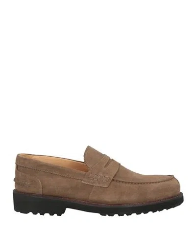 Exton Man Loafers Beige Size 6 Leather