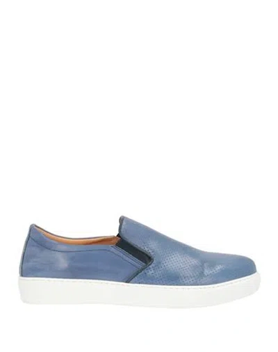 Exton Man Sneakers Blue Size 9 Leather