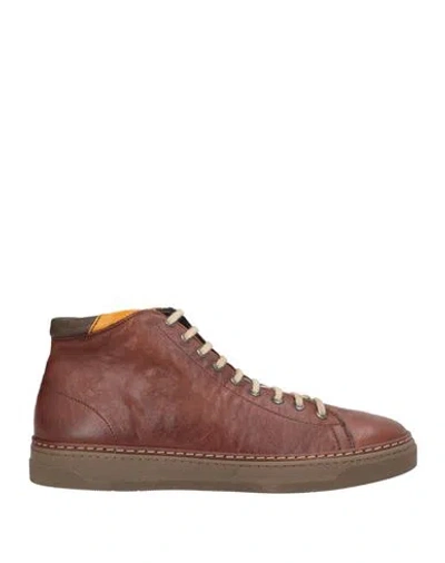 Exton Man Sneakers Brown Size 12 Leather
