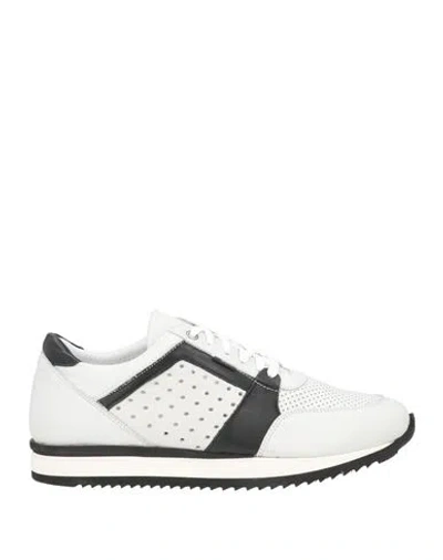 Exton Man Sneakers Light Grey Size 9 Soft Leather In White