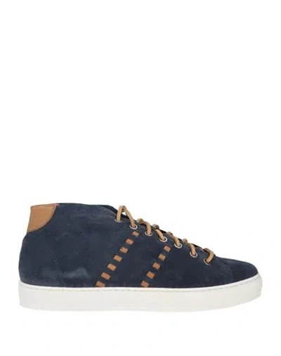 Exton Man Sneakers Navy Size 7 Leather