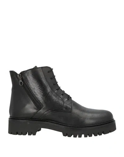 Exton Woman Ankle Boots Black Size 8 Goat Skin