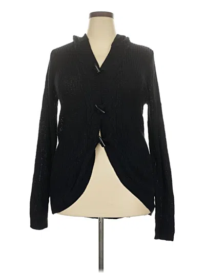 Pre-owned Extra Touch Cardigan Sweater In Black