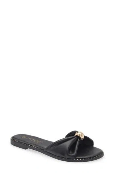 Extreme By Eddie Marc Calista Slide Sandal In Black