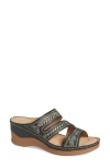 Extreme By Eddie Marc Embellished Wedge Sandal