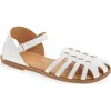 Extreme By Eddie Marc Kids' Basket Weave Sandal In White