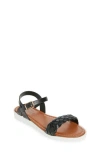 Extreme By Eddie Marc Kids' Braided Strap Sandal In Black