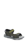 Extreme By Eddie Marc Kids' Double Strap Sandal In Grey