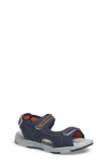 Extreme By Eddie Marc Kids' Double Strap Sandal In Navy