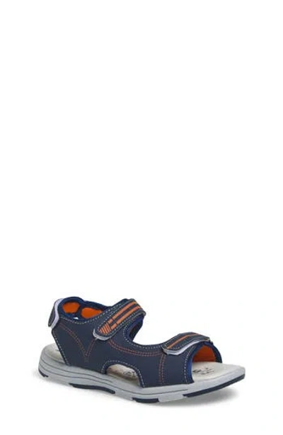Extreme By Eddie Marc Kids' Double Strap Sandal In Navy