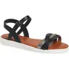 Extreme By Eddie Marc Kids' Metallic Strap Sandal In Black