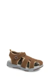 Extreme By Eddie Marc Kids' Solid Woven Sandal In Tan